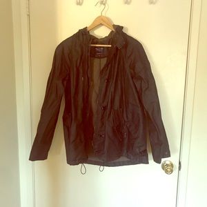 Madewell Classic Black Raincoat